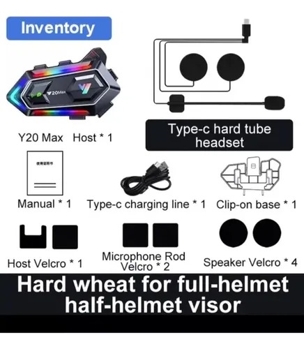 Intercomunicador Con Bluetooth Y20 Max